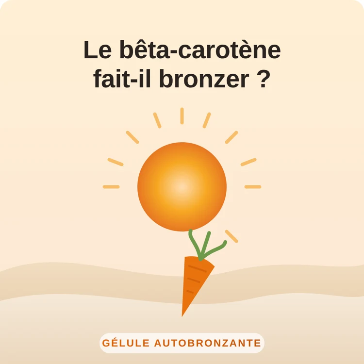 bêta-carotène bronzage : illustration