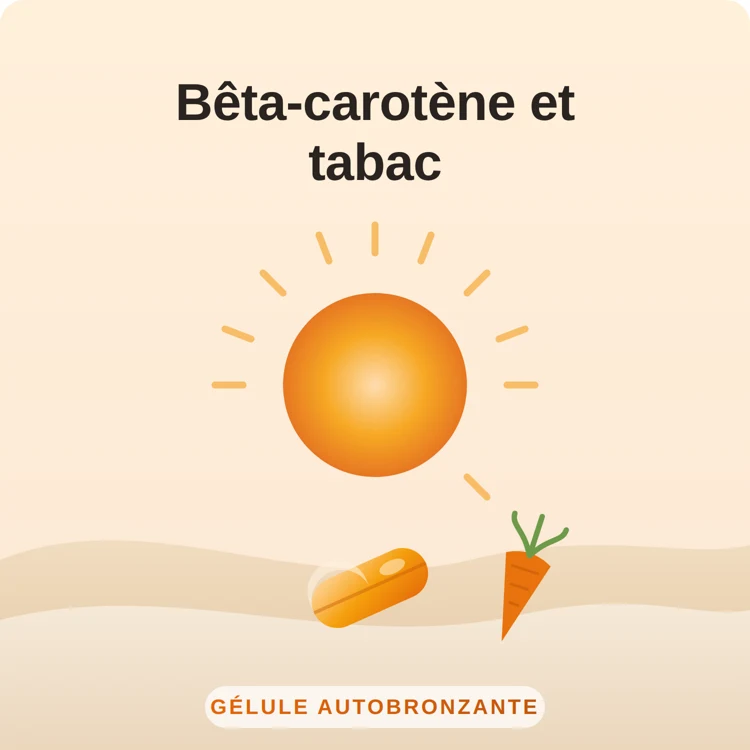 bêta-carotène tabac : illustration
