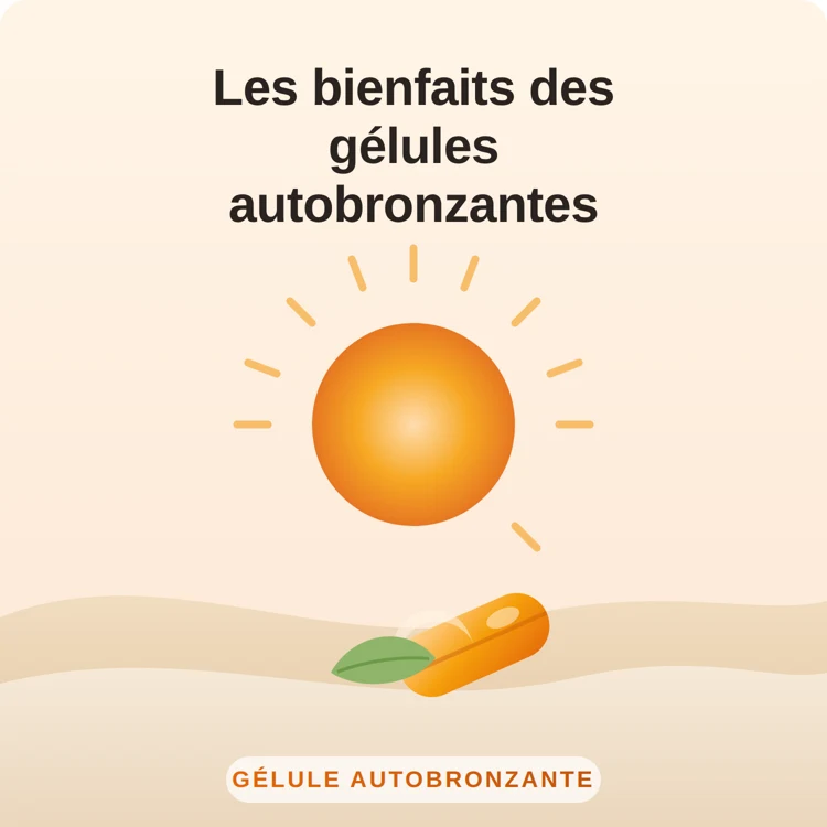 bienfaits des gélules autobronzantes : illustration