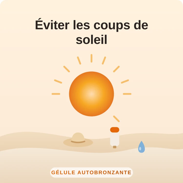 éviter les coups de soleil : illustration