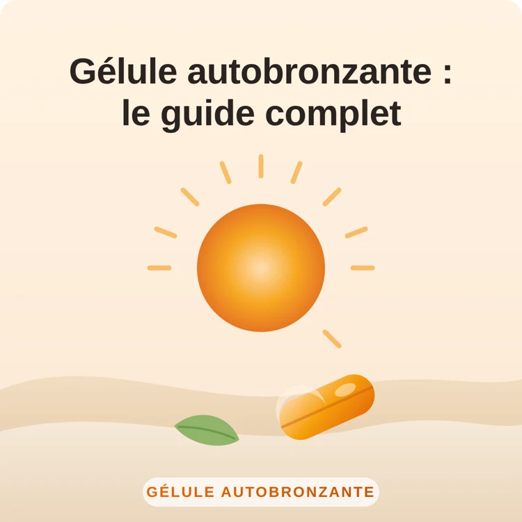 gélule autobronzante : illustration