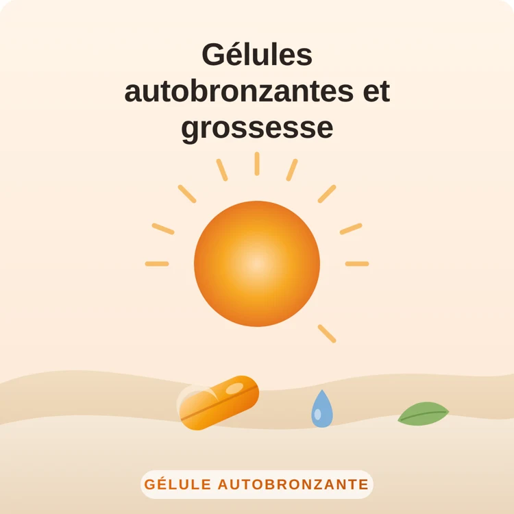 gélules autobronzantes grossesse : illustration