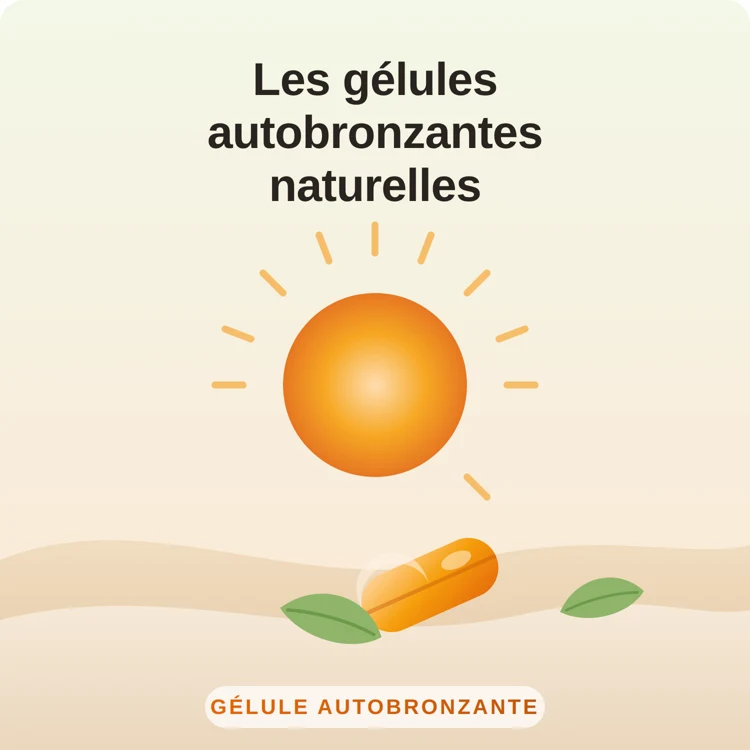 gélules autobronzantes naturelles : illustration