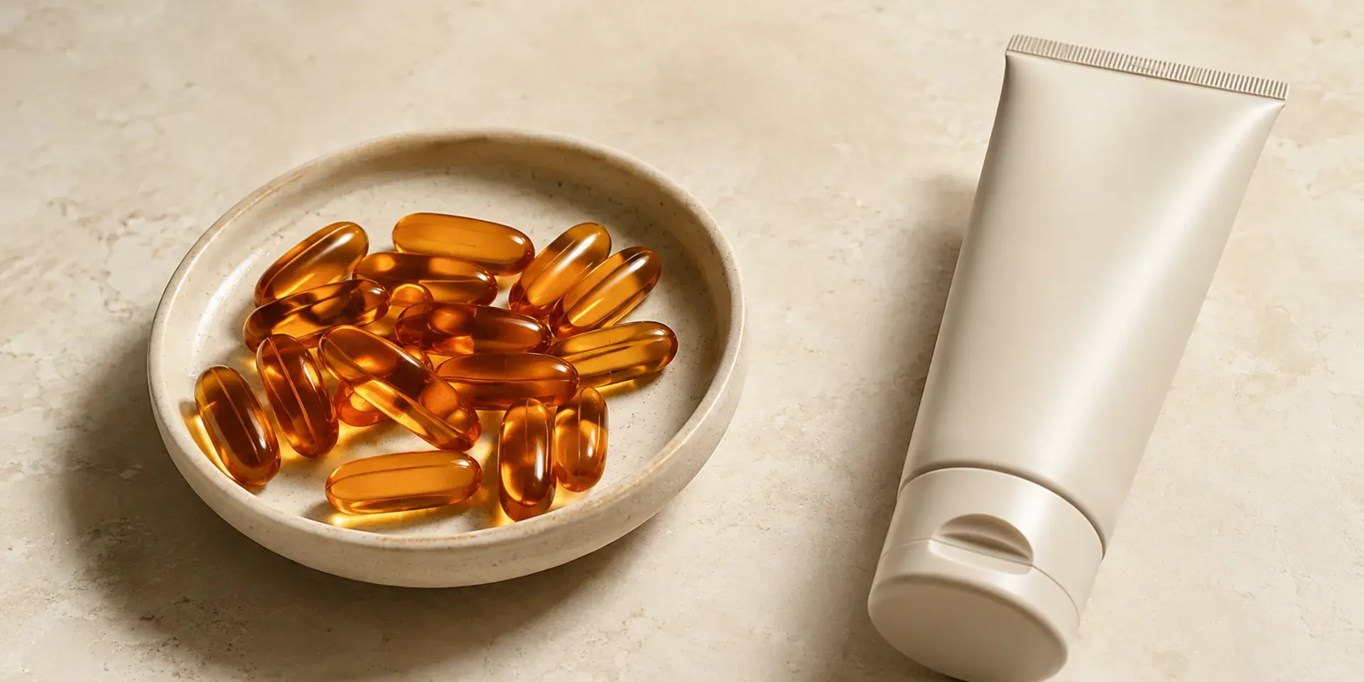 gélules autobronzantes ou crème autobronzante : illustration de couverture