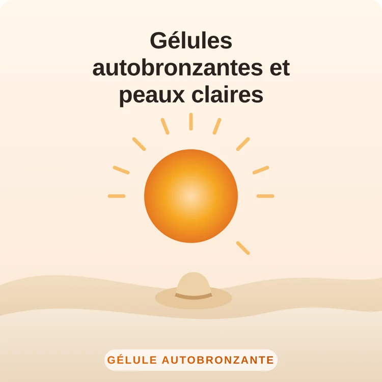 gélules autobronzantes peau claire : illustration