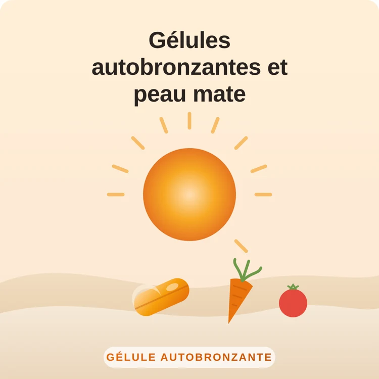 gélules autobronzantes peau mate : illustration