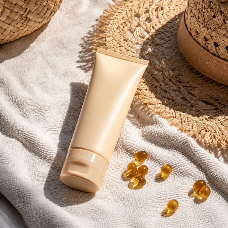 gélules autobronzantes et protection solaire en images