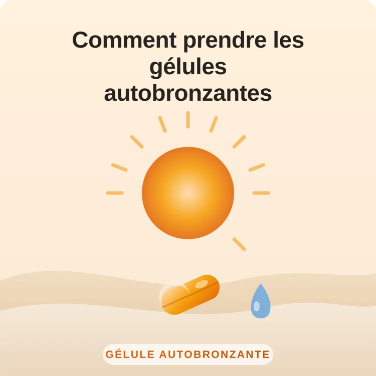 posologie gélules autobronzantes : illustration