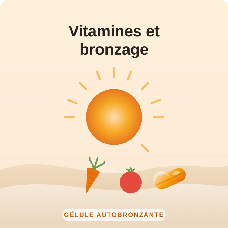 vitamines pour bronzer : illustration